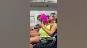You’ve got to try this airplane travel hack! #airplane #hack #funny #comedy #family