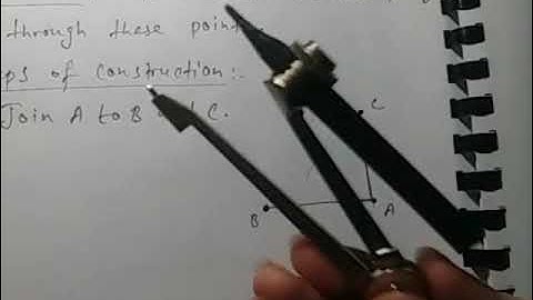 Draw a circle passing through three given Non collinear points