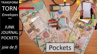 Transform TORN ENVELOPES Into Junk Journal POCKETS ✅ Upcycle Waste Tutorial screenshot 4