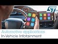 Stmicroelectronics automotive applications in vehicle infotainment ivi