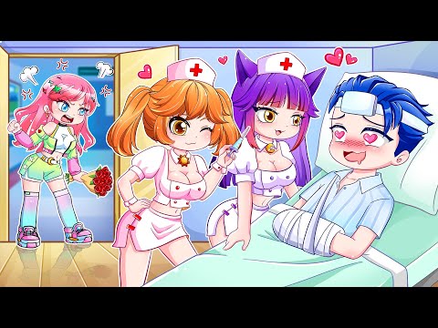 Anna x Alex vs Catnap x Dogday Cute Nurse | Gacha Club | Ppg x Rrb Gacha Life