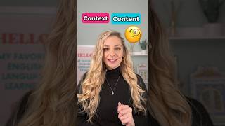 Celebrity 🧐 Confusing Words in English: CONTEXT vs. CONTENT #learnenglish Profile