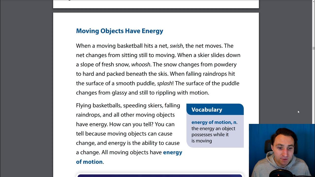 Moving Objects Have Energy Energy Transfer and Transformation YouTube