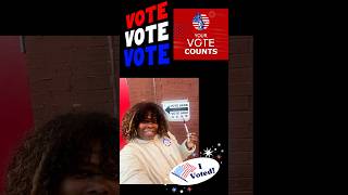 Executed my rights by casting my vote today!  Your vote counts and matters