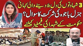 Gen Asim Munir honoured Shuhada families in GHQ Rwp|Gen Bajwa,s presence?