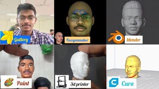 3d modelling face for 3d printing
