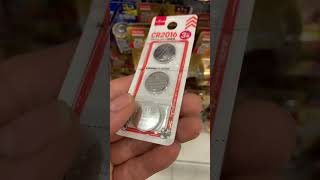 Vỉ 3 pin cúc áo CR2016 Daiso Lithium 3V