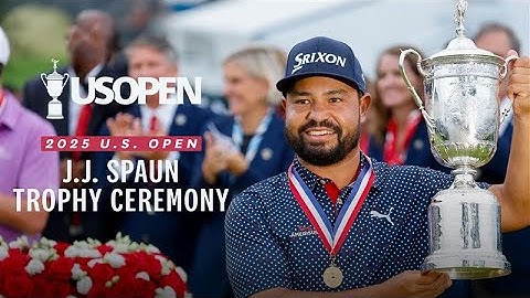 2025 U.S. Open: J.J. Spaun, Trophy Ceremony & Interview