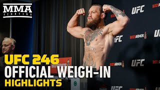 UFC 246 Official Weigh-In Highlights - MMA Fighting