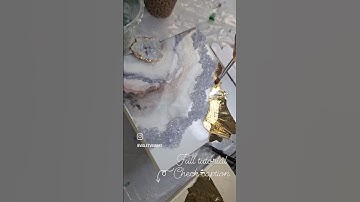 Unique Resin Geode Art ✨️ Full Tutorial Premiere Tonight on my YouTube channel 😊  #resinart