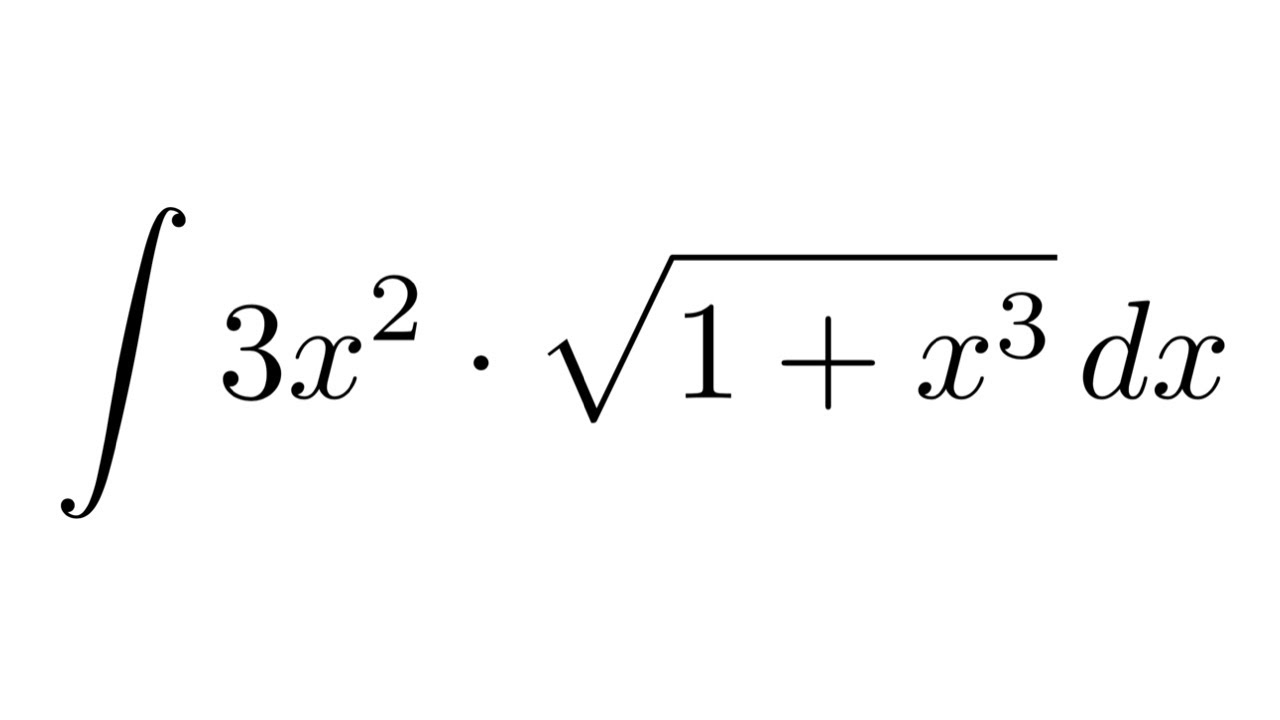 Integral Of 3x 2 sqrt 1 x 3 substitution YouTube integral-of-3x-2-sqrt-1-x-3-substitution-youtube
