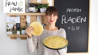 Protein Fladen / Pfannkuchen deftig | vegan &amp; glutenfrei | Nur 4 Zutaten