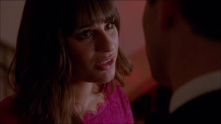 Glee   Finn tells Rachel that they are endgame 4x14