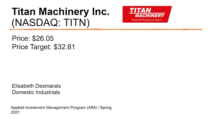 Elisabeth Desmarais -Titan Machinery Inc (TITN) AI...