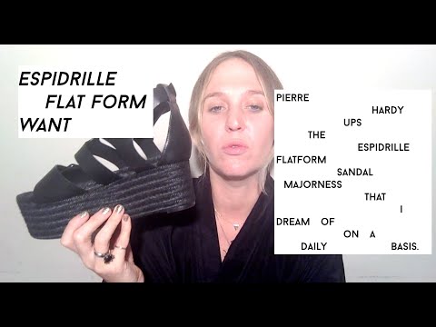 Pierre Hardy Espidrille Flatform Sandals LUVVVVVVVV