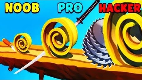 NOOB vs PRO vs HACKER In Spiral Roll walkthrough Satisfying Mobile Games