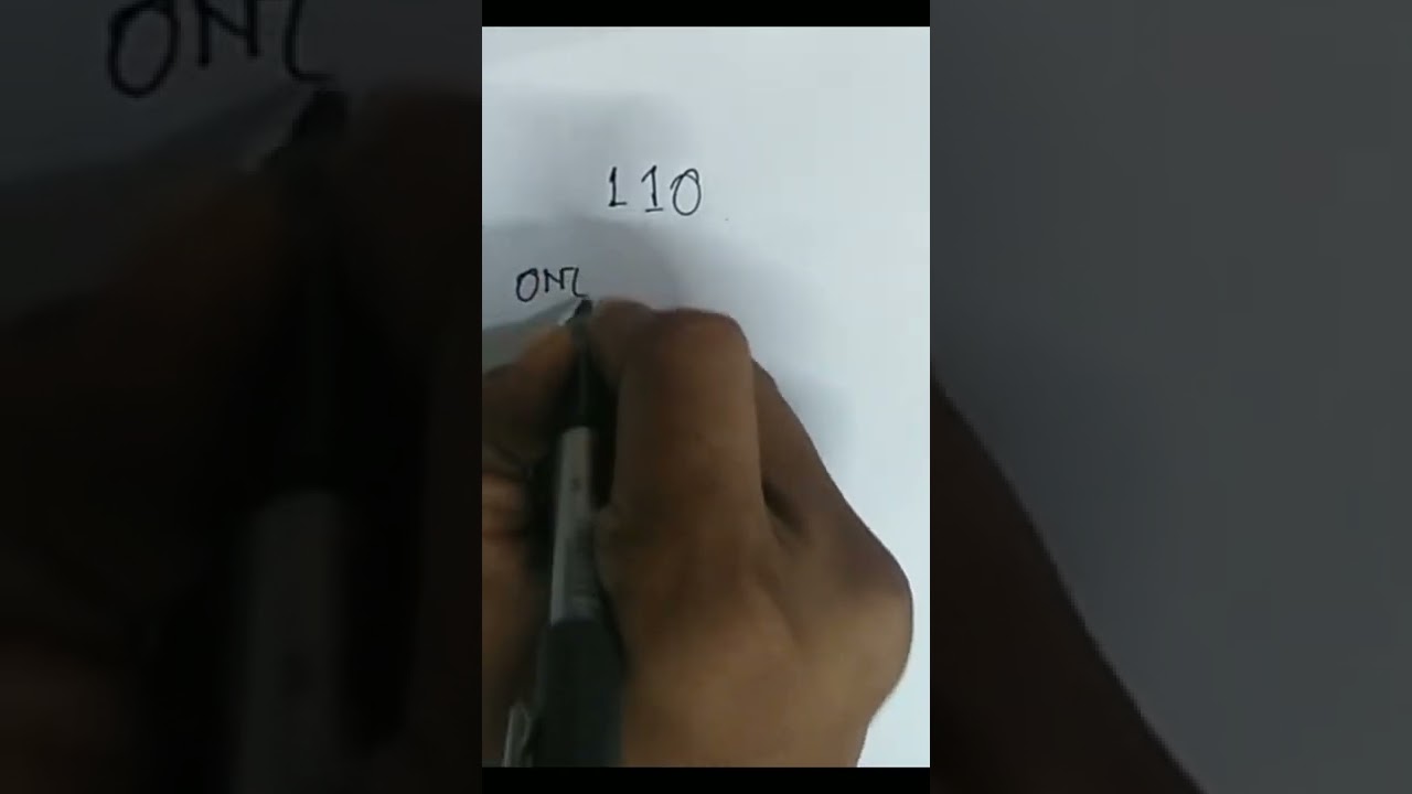 how to write number 110 (Day-110)(20-04-22) 