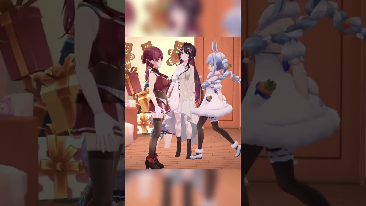 一人でブライダルドリームを歌う"これ" 扱いの女 #ホロライブ #宝鐘マリン #兎田ぺこら #AZKi #shorts