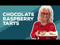 Love & Best Dishes: Chocolate Raspberry Tarts Recipe | Easy Valentine's Day No Bake Dessert Ideas