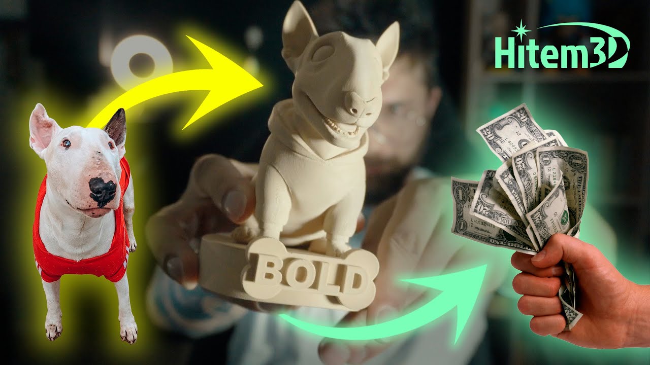 Como GANHAR DINHEIRO com Impressão 3D → Miniatura de PET usando IA (Hitem 3D)