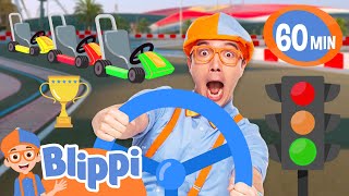 Blippi Drives Go Go Go-Karts! - Blippi | Educational Videos for Kids