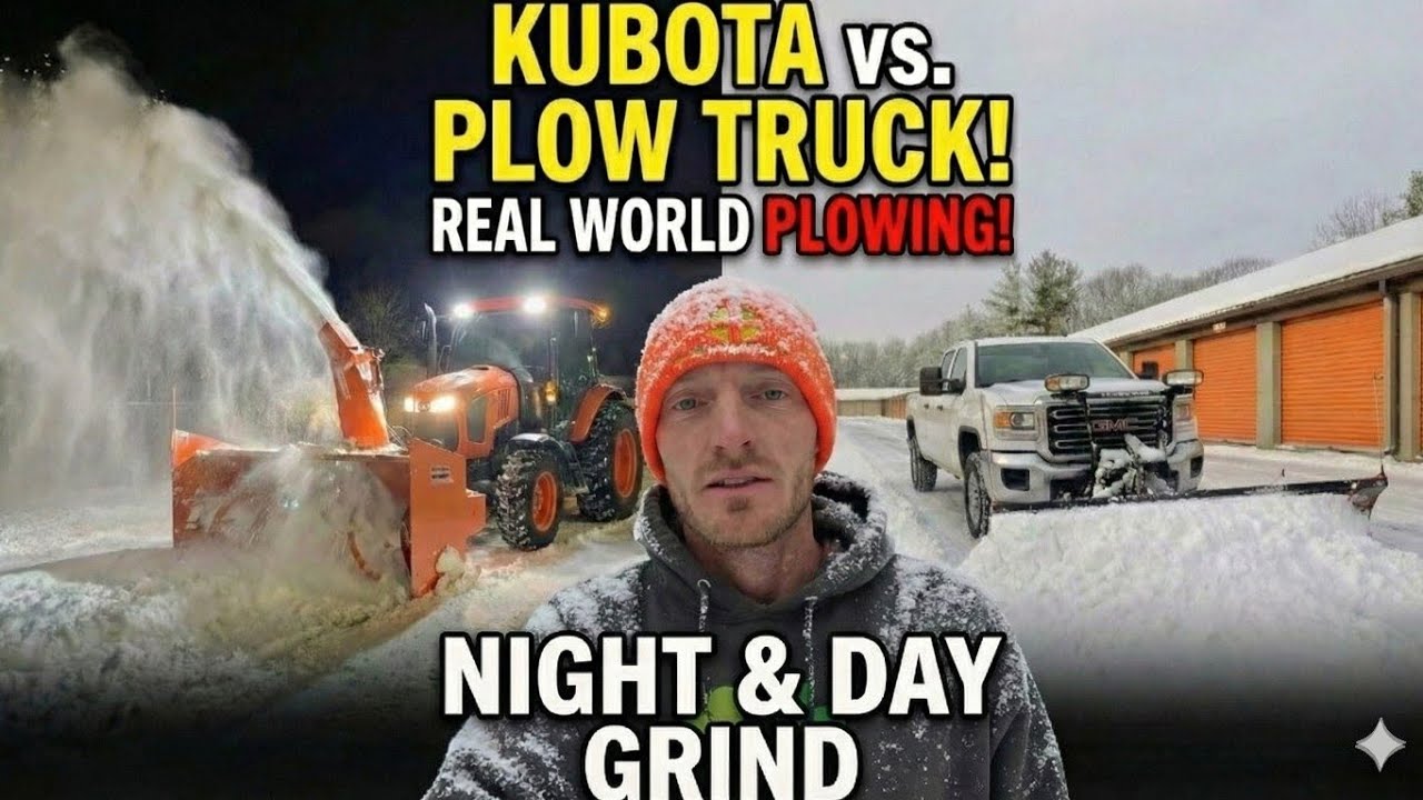 Kubota L6060 vs. SnowDogg HD80ii: Plowing Techniques for Driveways & Commercial Lots