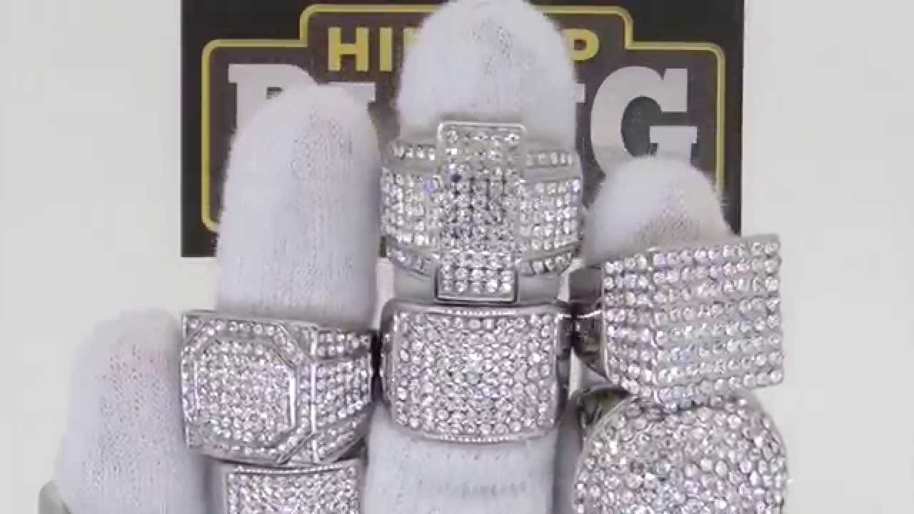 Stainless Steel Bling Bling Rings | HipHopBling.com