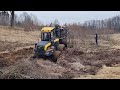 Ponsse Buffalo stuck in mud