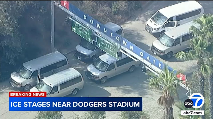 ICE agents seen staging near Dodger Stadium amid reports of more immigration raids across LA County