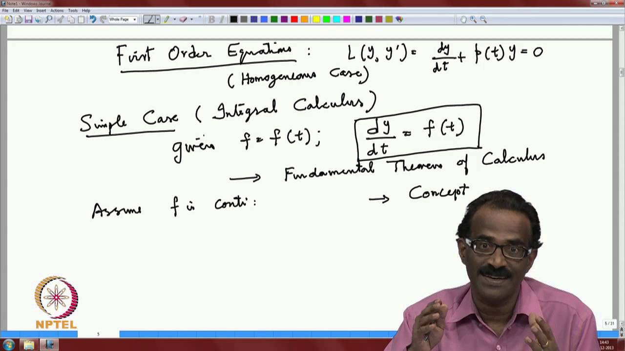 Mod-03 Lec-10 First Order Linear Equations