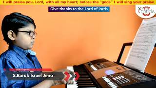 Video thumbnail of "Nothing but the blood of Jesus; What can wash away my sin | 8 Years Old Boy Playing Hymns in Organ"