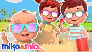 Sand Castle Song | Swimming Song for Kids | Nursery Rhymes - Mike & Mia