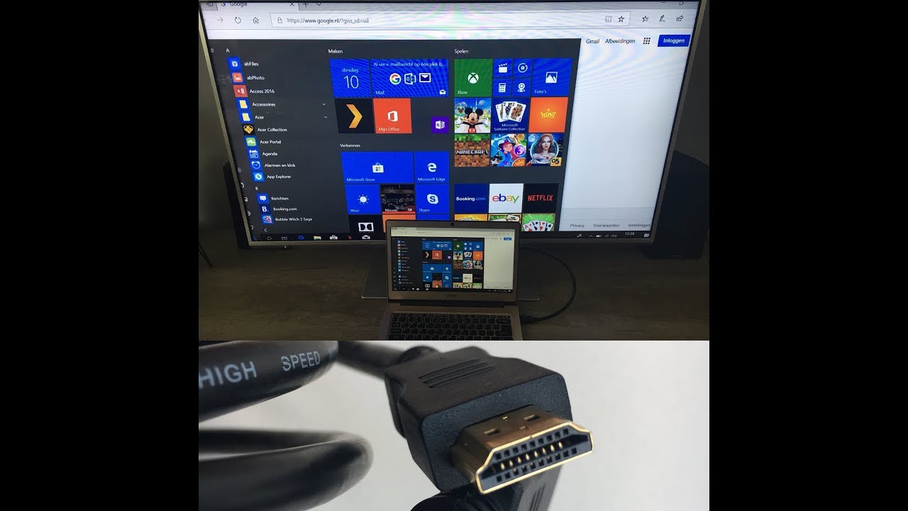 How to connect your laptop on your tv with HDMI - YouTube