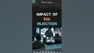 Impact of SQL Injection #cybersecurity #shortvideo #shortsvideo #youtubeshorts #shorts #shortsfeed