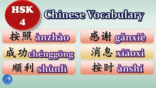 How to use 按照 成功 顺利 感谢 消息 按时 奖金 in Chinese HSK4 Lesson4 Chinese Vocabulary with example and subtitle