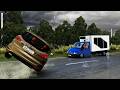 BeamNG Drive - Realistic Car Crashes | Rollover Crashes #8