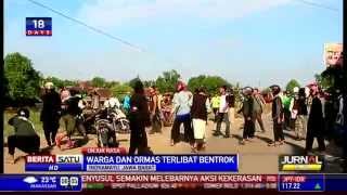 Warga Indramayu dan Ormas Islam Bentrok