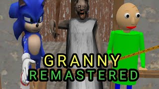GRANNY VS Classic SONIC & BALDI CHALLENGE REMASTERED! Minecraft Horror Game Animation Video