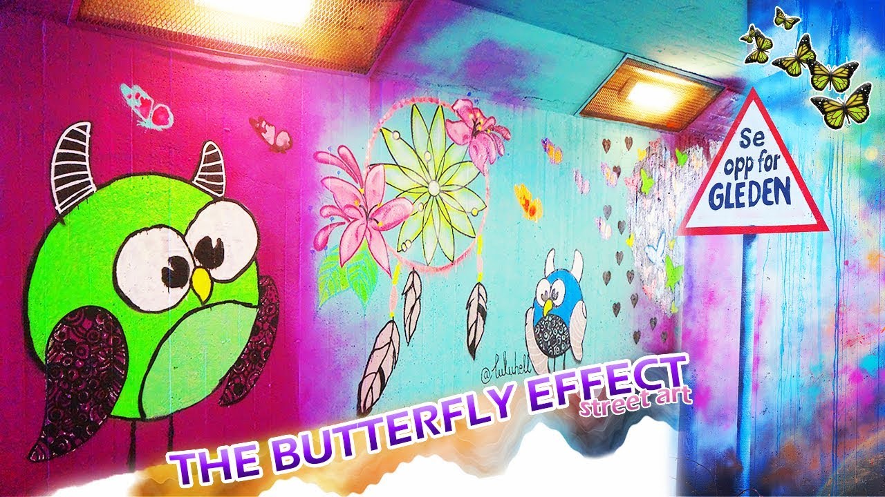 Street art: "The Butterfly Effect"