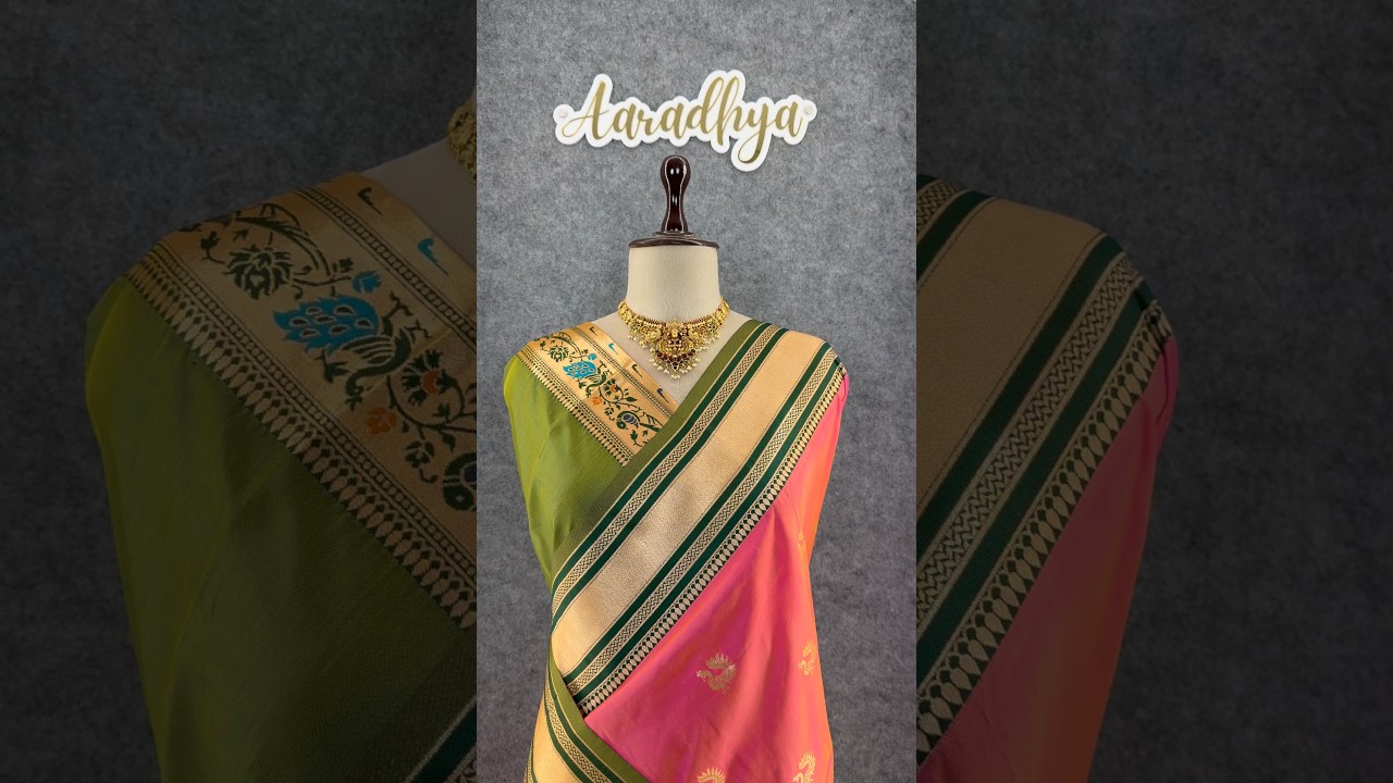 Traditional Paithani Kadiyal Border Saree