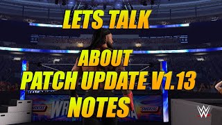 Let me talk to ya about PATCH UPDATE V1 13 NOTES that just dropped🔥🔥 YEAH!!😎😎😎