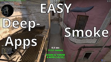Easy Mirage Deep-Apps Smoke On Both 64 + 128 Tick (CT - SIDE) | CS:GO Smokes #20
