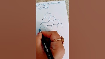 how to draw the structure of diamond,itz jus a step ,fo complt str refer to my odr video for d same