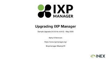 IXP Manager Tutorial 04 - Upgrading