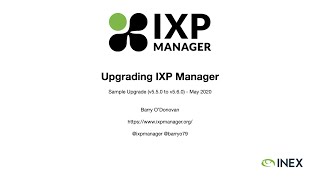 IXP Manager Tutorial 04 - Upgrading