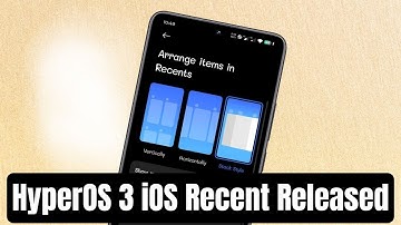 HyperOS 3 iOS Recent Released - Install Now (TRICK) in any Xiaomi and REDMI Devices