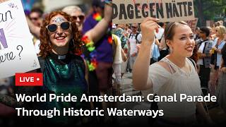 LIVE | Amsterdam Hosts Annual Pride Canal Parade During World Pride 2026 | AC113