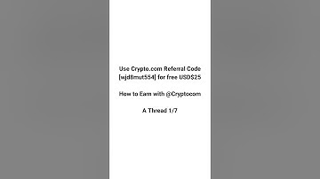 Use Crypto.com Referral Code [wjd8mut554] for free USD$25  How to Earn with @Cryptocom  A Thread 1/7
