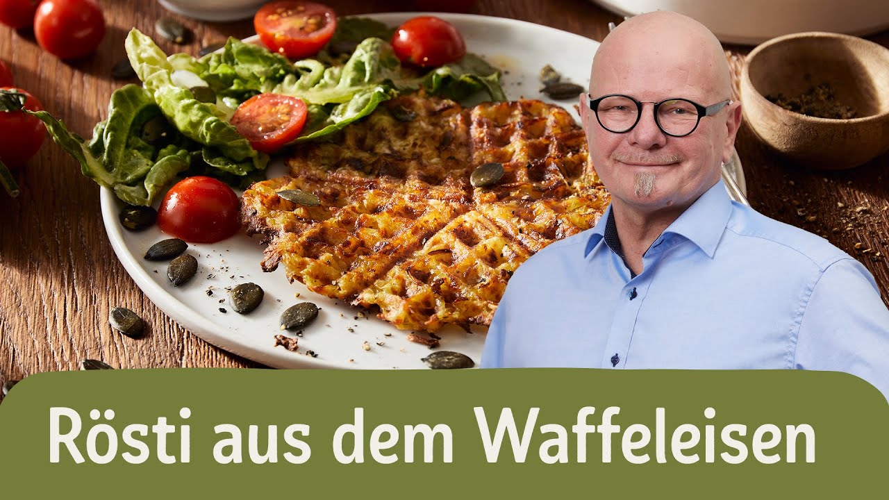 Rösti aus dem Waffeleisen – herzhaft und knusprig! | REWE Deine Küche