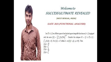 GATE-2021 || MATHEMATICS || FUNCTIONAL ANALYSIS || NET || TIFR || NBHM ||.....